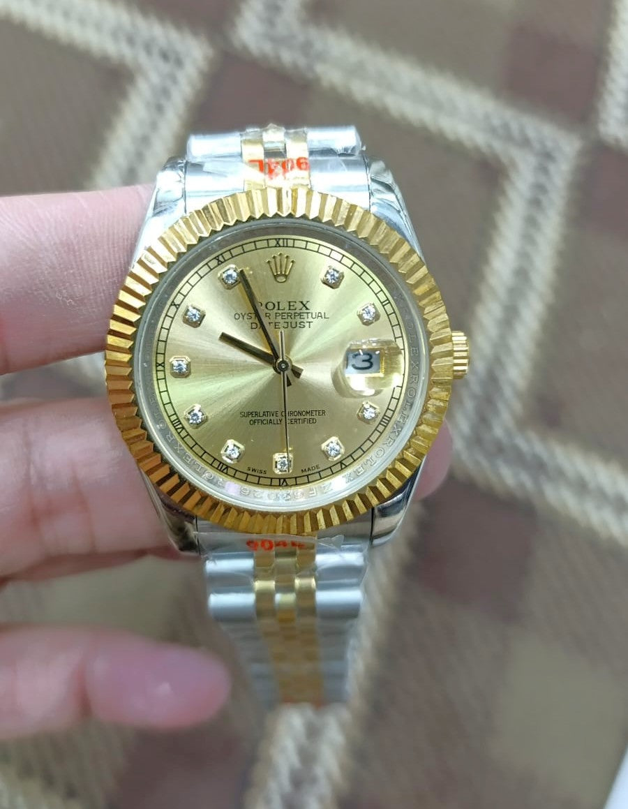 rolex golden dial with true tone