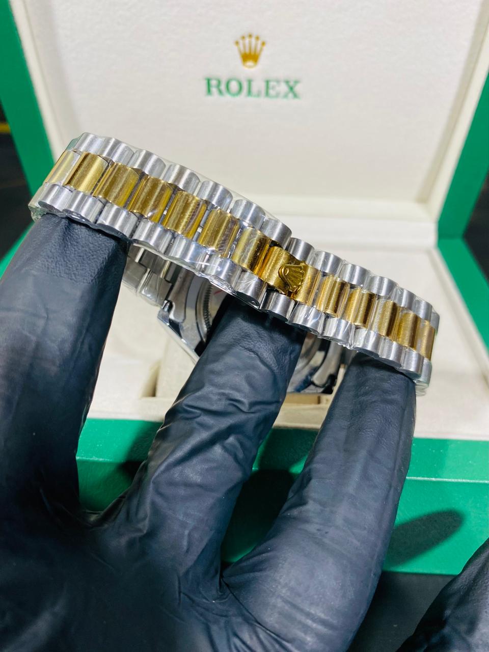 rolex true tone silver & gold